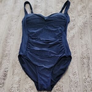 NipTuck Swim Navy Polka Dot Swimsuit